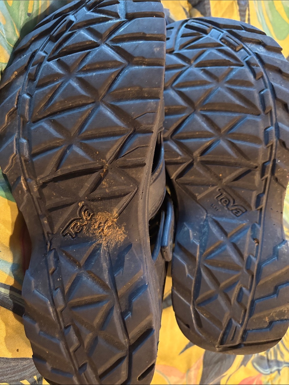 Teva Men's Dark Blue Closed-Toe Strapped Sandals - Picture 2 of 3